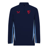 Sudadera azul media cremallera entrenamiento niño 24/25